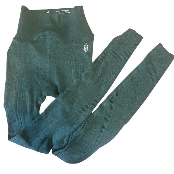 Free People Pants - Free People Movement Wool Leggings in Jewel Green